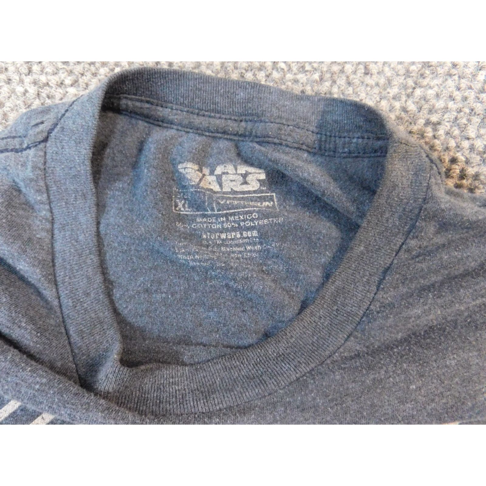 Star Wars Star Wars Mens T-Shirt XL Blue Graphic Logo Crew Neck Short Sleeve Classic Theme Men Size US XL / EU 56 / 4 - 5 Thumbnail