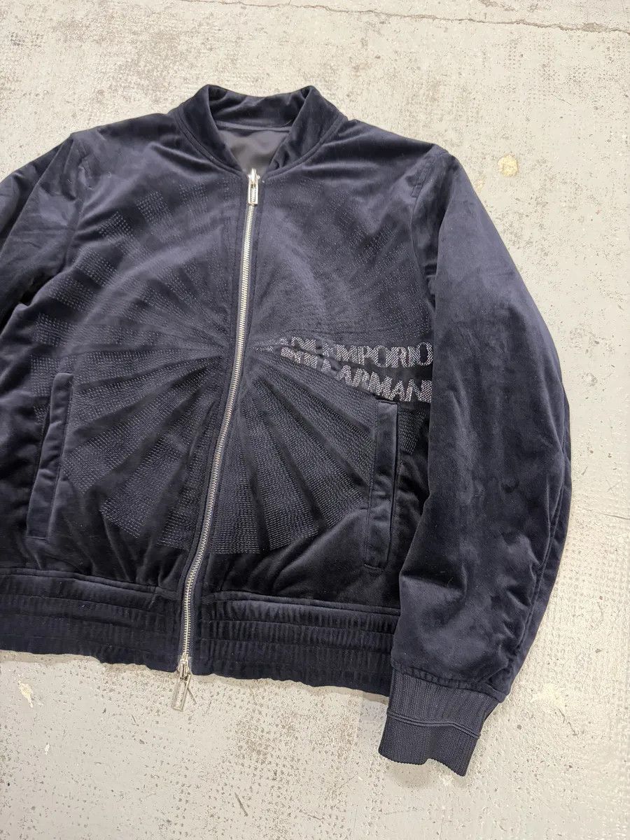 Emporio Armani SS2018 Emporio Armani Navy Lights Reversible Bomber Jacket Size US M / EU 48-50 / 2 - 18 Thumbnail