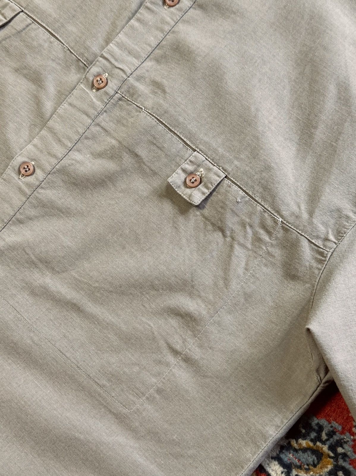 Christian Dior Monsieur Christian Dior Safari Military Short Sleeve Shirt Size US M / EU 48-50 / 2 - 14 Thumbnail