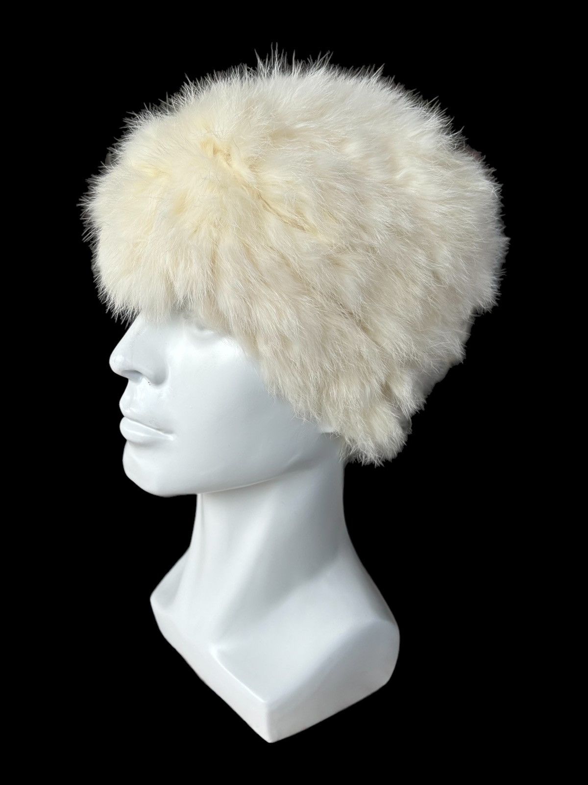 Japanese Punk Bondage Style Mohair fur Fake Hair Beanie Hat