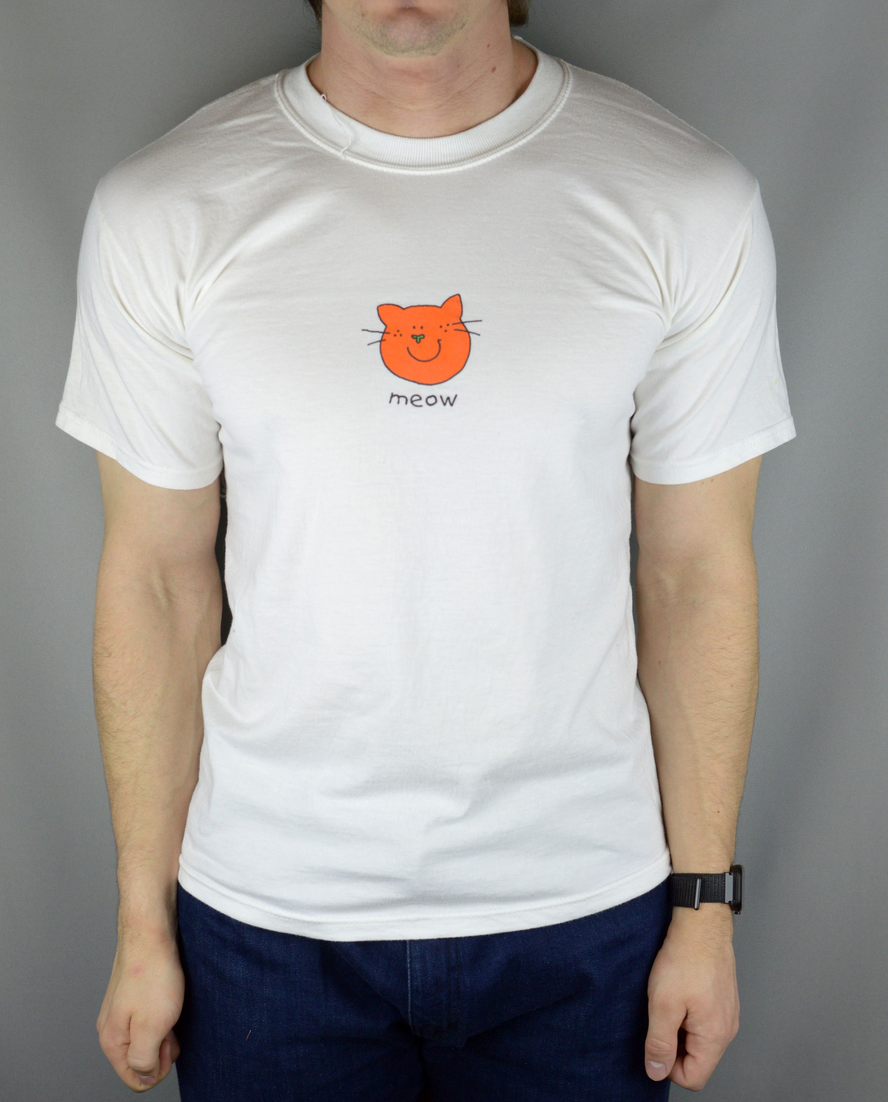 Vintage Vintage Meow Cat 90s t shirt Size US M / EU 48-50 / 2 - 1 Thumbnail