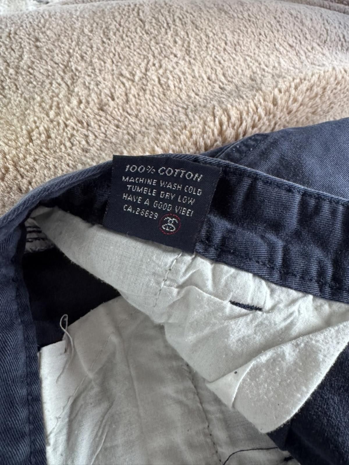 Stussy Stussy Navy Blue Cotton Pants Size US 32 / EU 48 - 3 Thumbnail