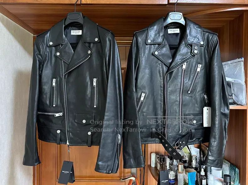 Saint Laurent Paris Saint Laurent Paris Motorcycle Jacket, Leather Jacket Size US S / EU 44-46 / 1 - 7 Thumbnail