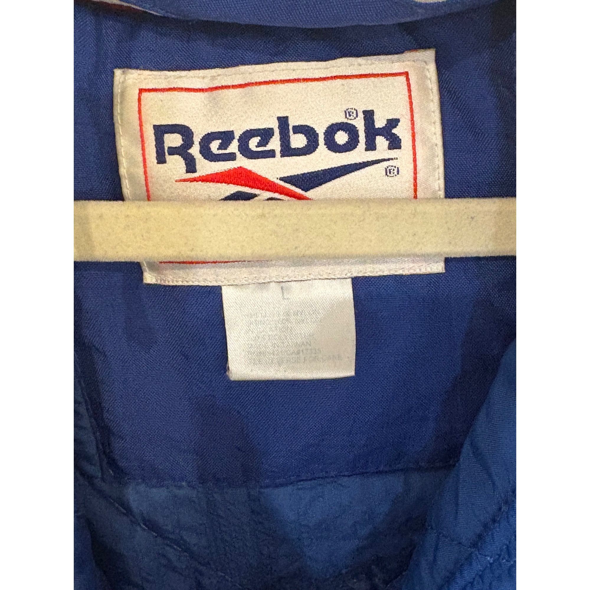 Reebok Vintage 90s Reebok New England Patriots 1/2 Zip NFL Puffer H Size US L / EU 52-54 / 3 - 7 Thumbnail