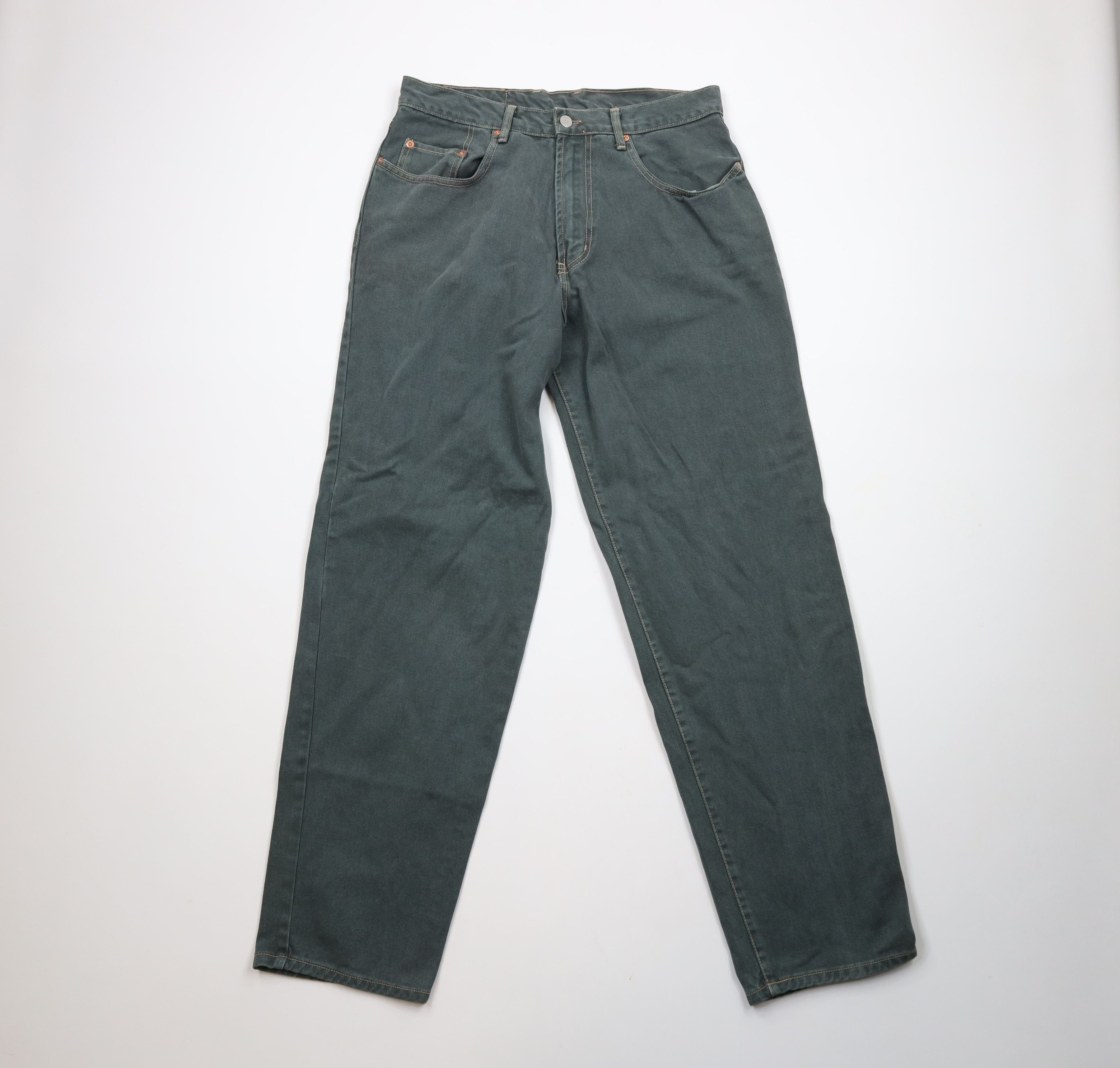 Lucky Brand × Vintage Vintage 90s Lucky Brand Jeans Fit Denim Jeans Green USA Size US 32 / EU 48 - 1 Thumbnail