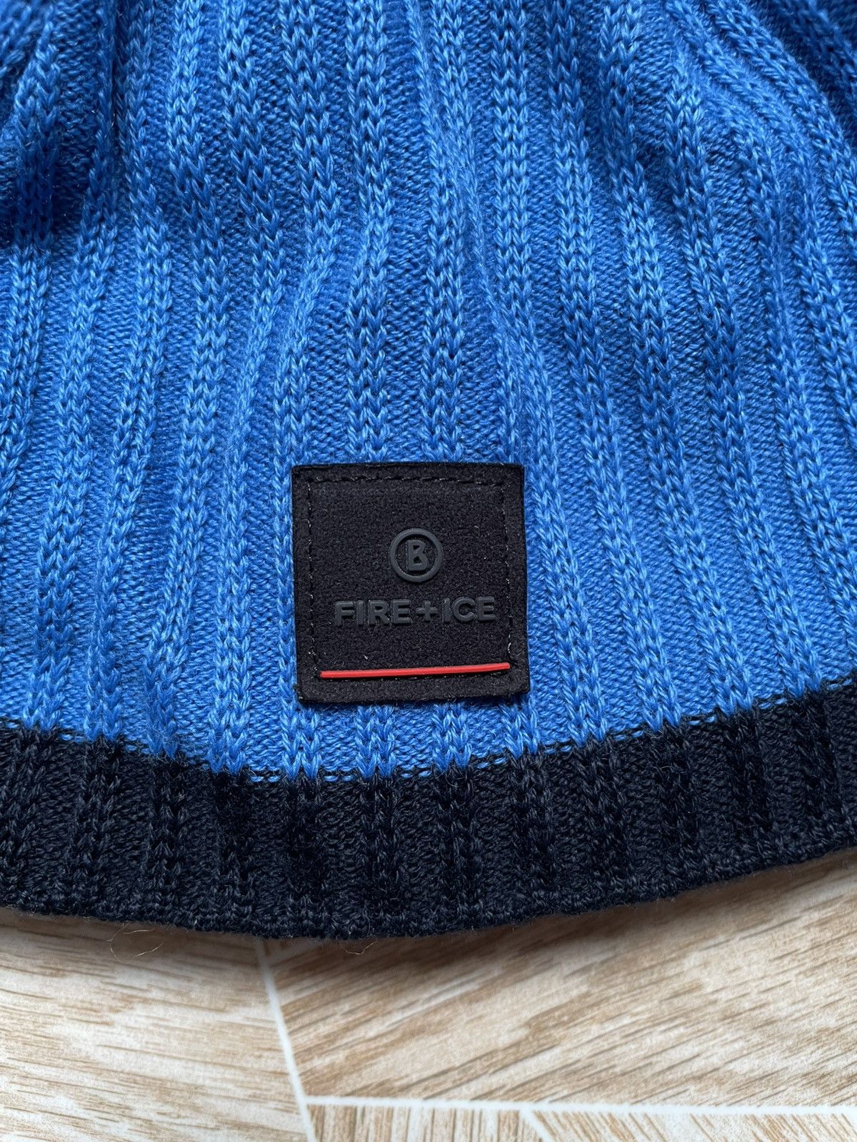 Bogner Bogner Fire + Ice Knit Hat Wool Blend Light Blue Beanie Hat Size ONE SIZE - 2 Thumbnail