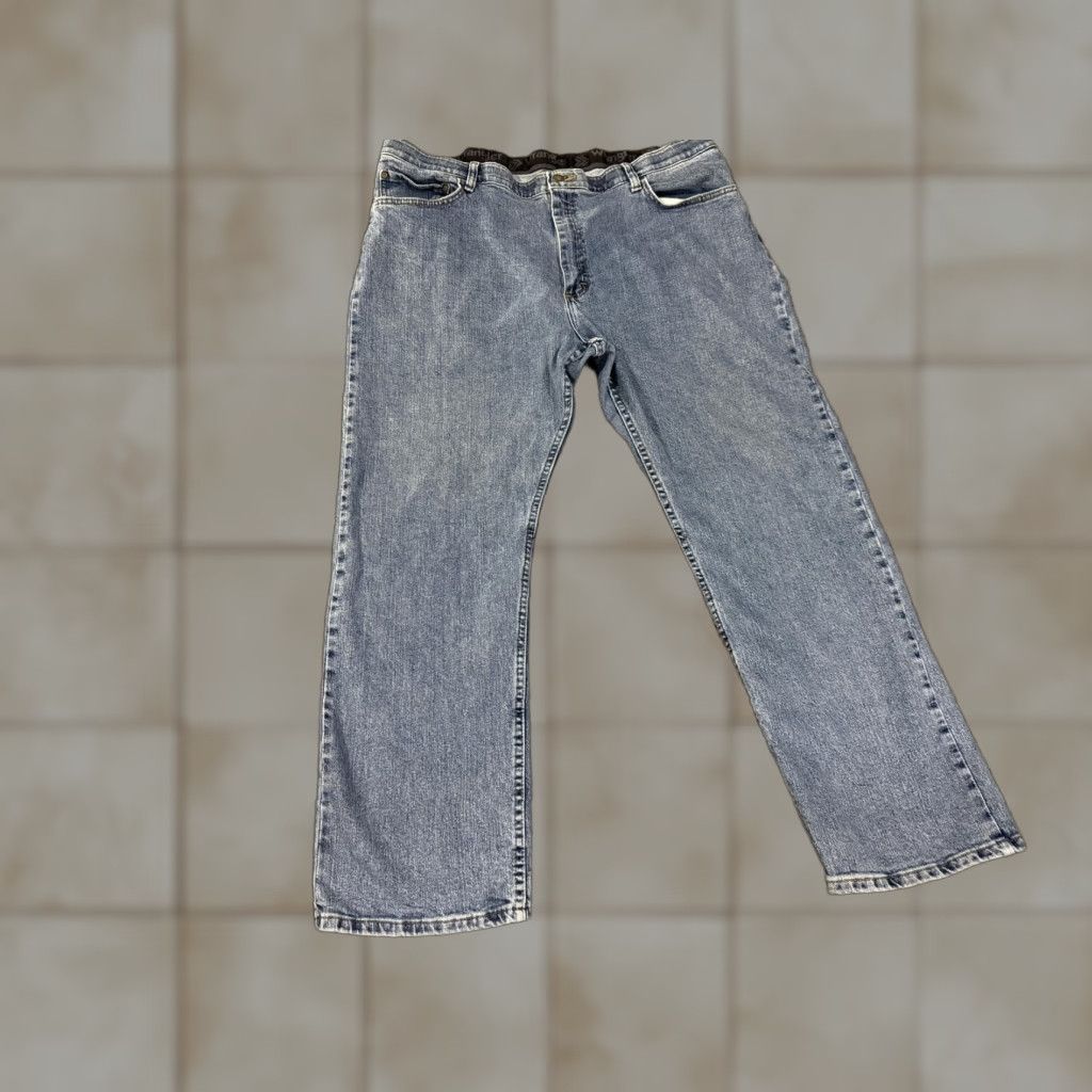 Wrangler Wrangler Jeans Mens 40x30 Blue Regular Fit Straight Leg Denim Comfort Flex Waist 98CF-WL.WW Size US 40 / EU 56 - 1 Thumbnail