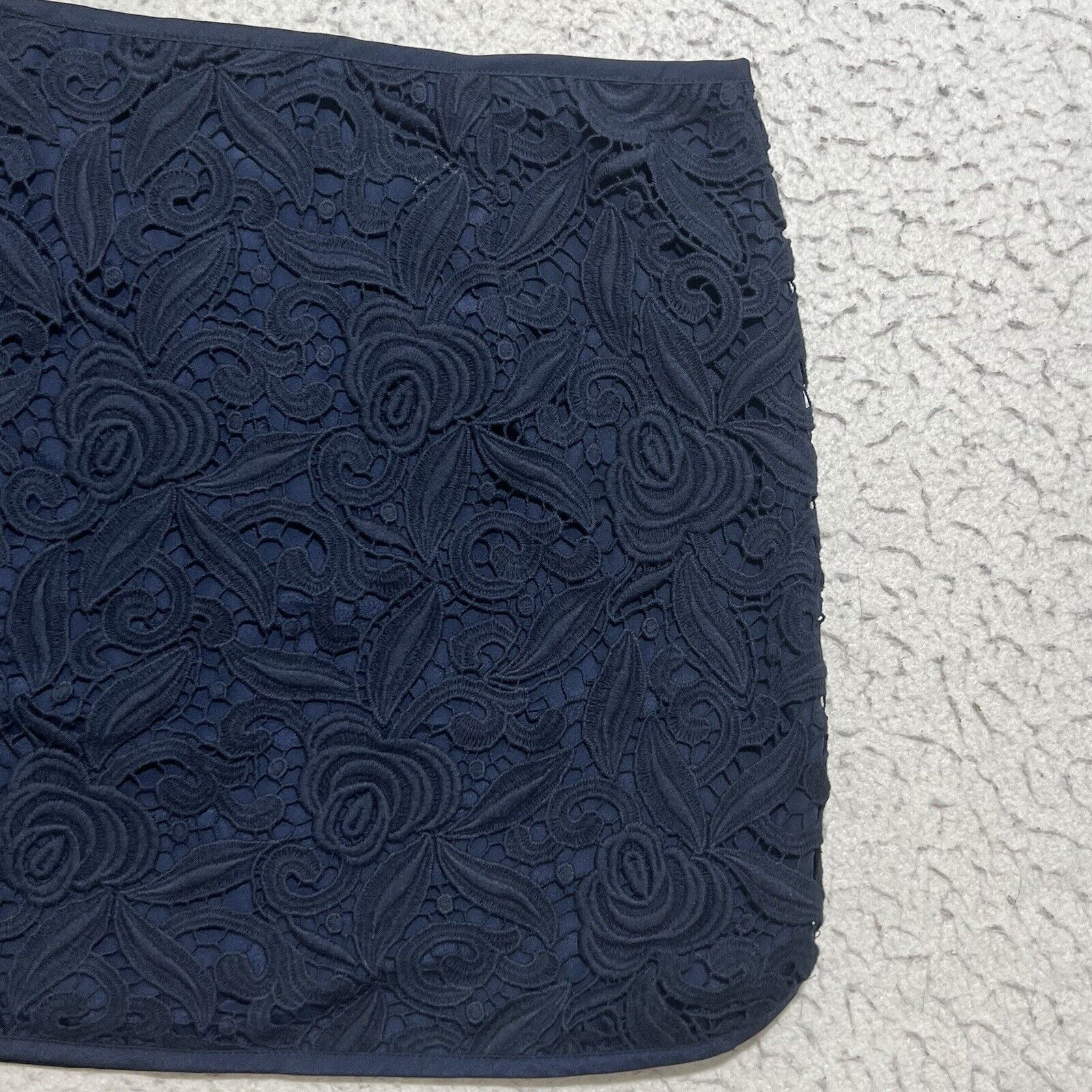 Juicy Couture Juicy Couture Mini Skirt Embroidery Lace Floral Lined Blue Size 27" / US 4 / IT 40 - 8 Thumbnail