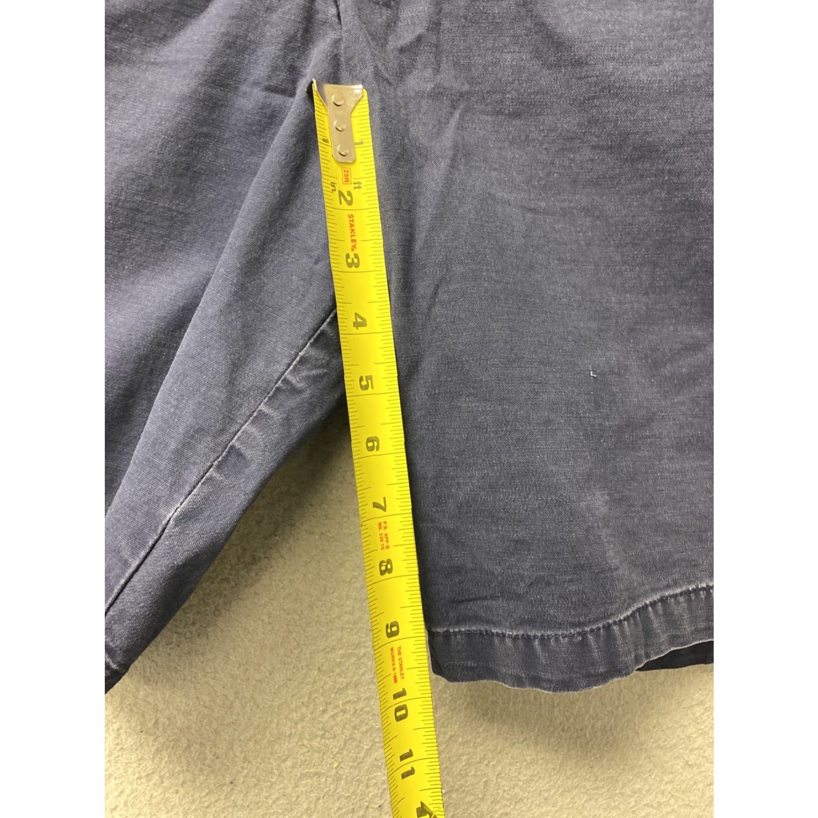 Gap Gap Mens Shorts 33 Navy Bermuda Chino Mid Rise Cotton Casual Outdoor Pockets Size US 33 - 5 Thumbnail
