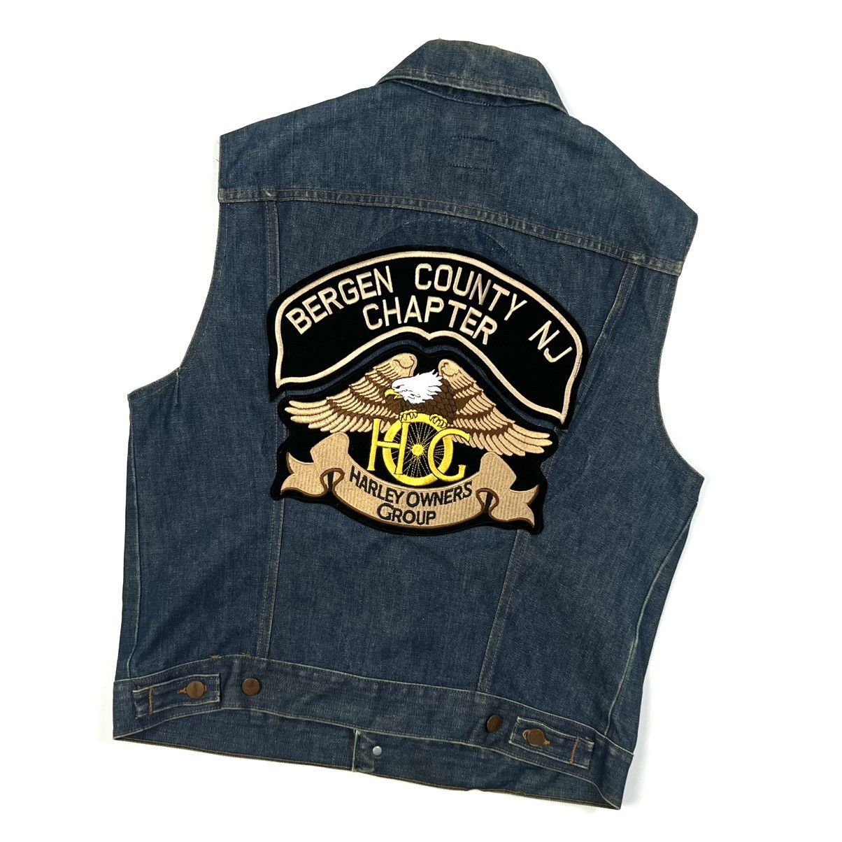 Vintage Vintage Maverick Blue Bell Patched Denim Vest Made In USA Size US M / EU 48-50 / 2 - 2 Thumbnail