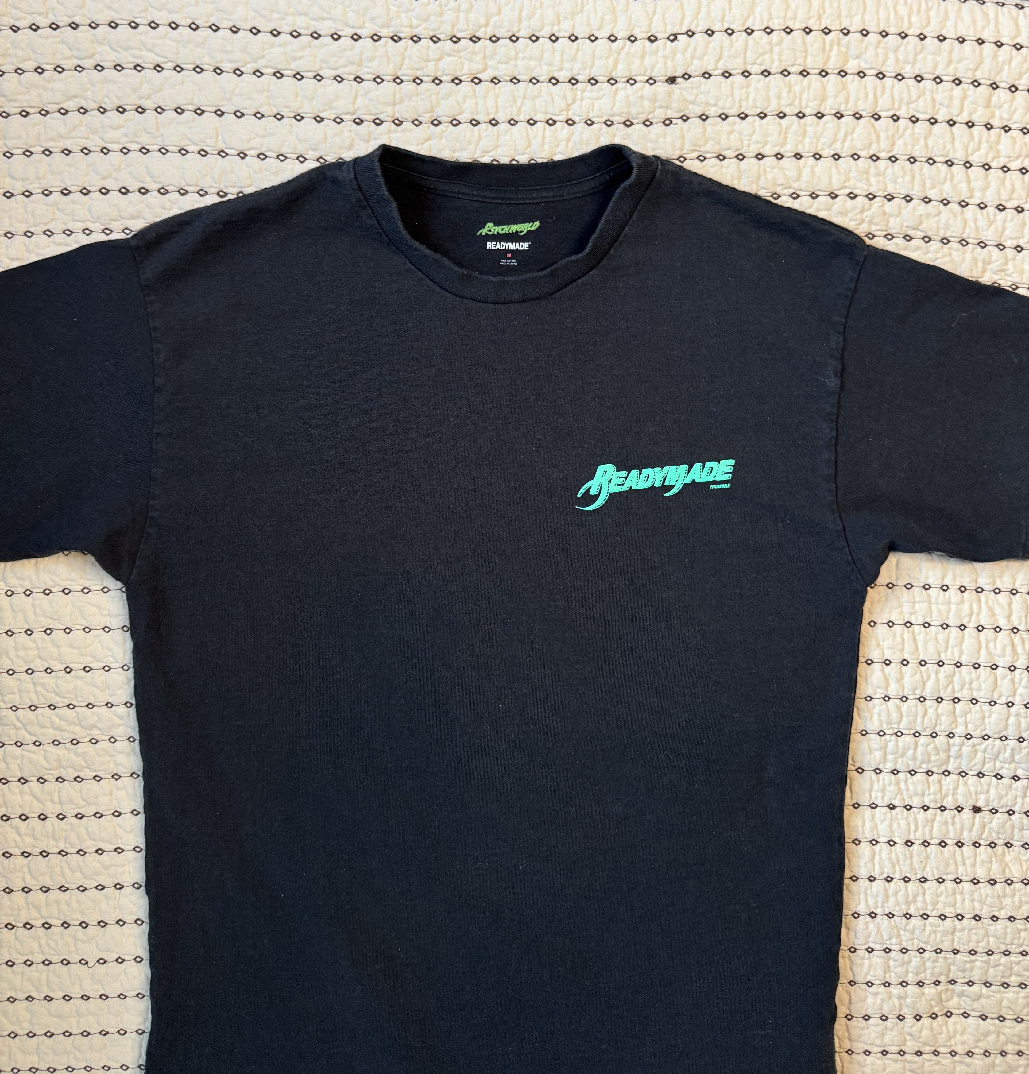 READYMADE READYMADE x PSYCHWORLD T-SHIRT BLACK SZ MEDIUM Size US M / EU 48-50 / 2 - 3 Thumbnail