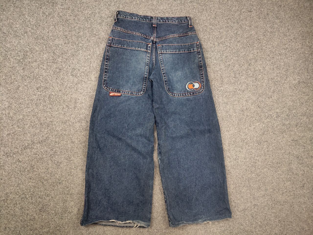 JNCO Rare Vintage 90's Jnco Girlie‎ Double Barrel Wide Leg Jeans Size US 29 - 9 Thumbnail