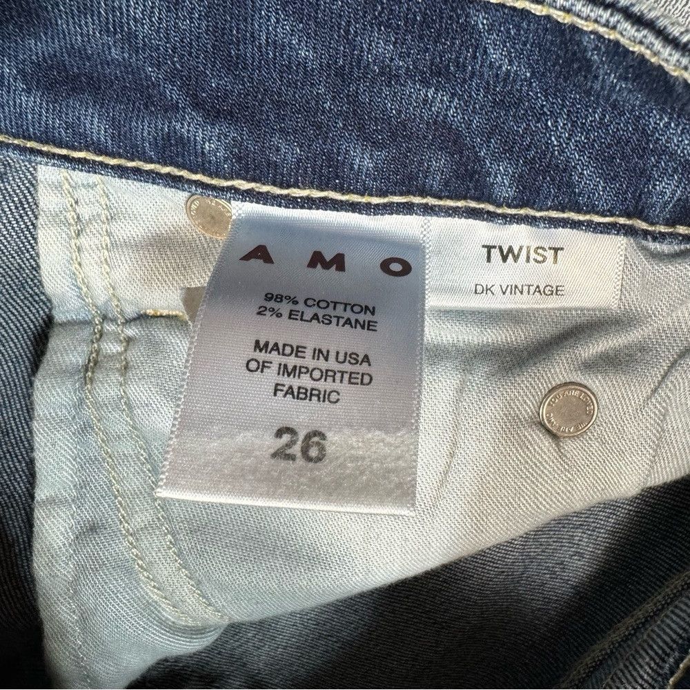 AMO AMO Twist Dark Vintage Jeans Size 26 Size 26" / US 2 / IT 38 - 7 Thumbnail