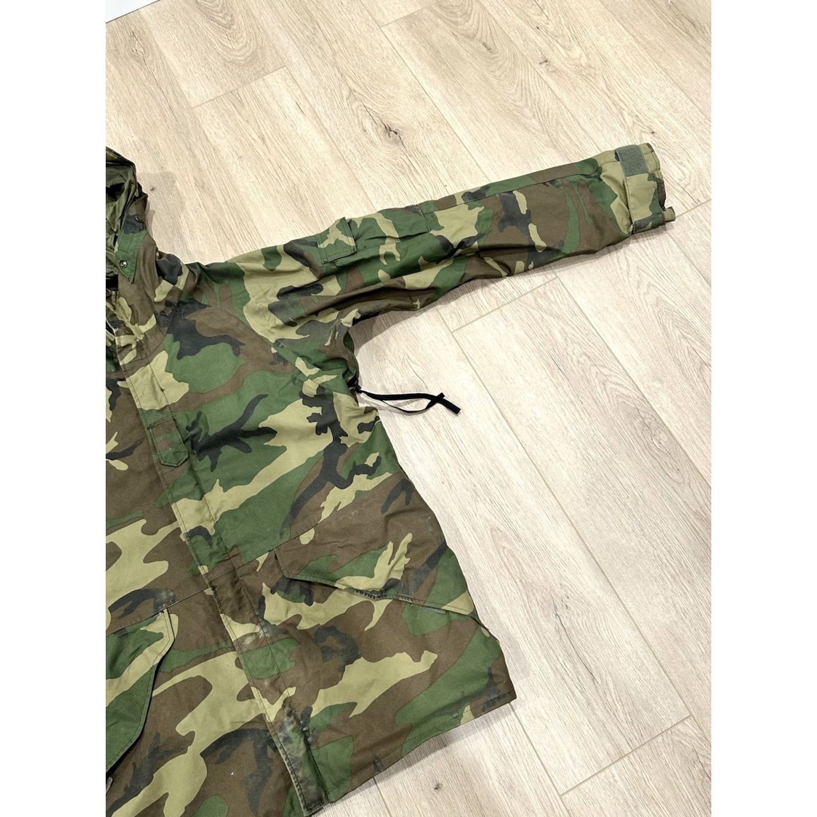 Industrie VINTAGE Tennier Industries ECWCS Parka Mens Medium Long Camouflage Army Cold Weather Hooded Coat Jacket with Full Zip Pockets Size US M / EU 48-50 / 2 - 2 Thumbnail