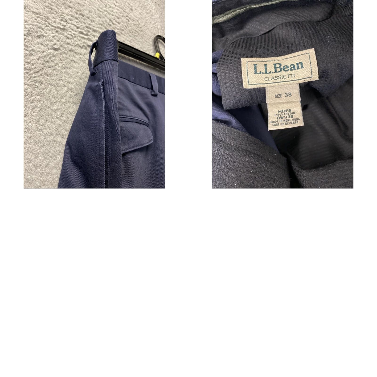 Vintage VINTAGE L.L. Bean Heavy Chino Pants Mens 38x32 Dusty Navy Blue Casual Workwear Size US 38 / EU 54 - 8 Thumbnail
