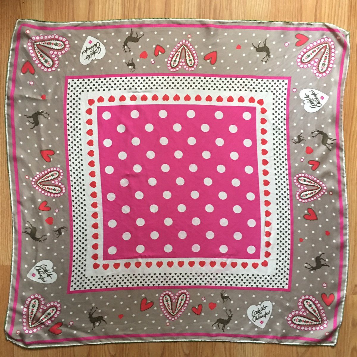 Other CODELLO goes Octoberfest Designer Vintage Silk Scarf Size ONE SIZE - 1 Thumbnail