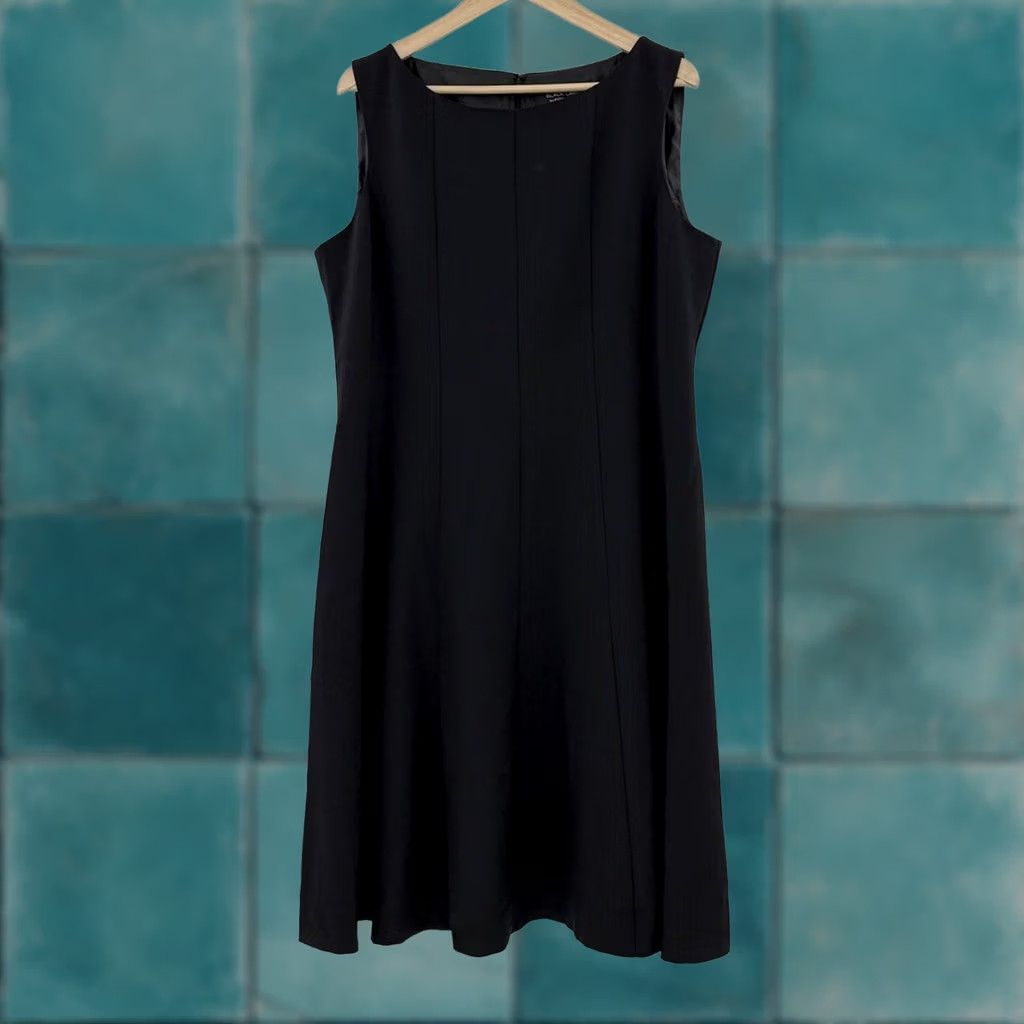 Evan Picone Evan Picone Black Label Dress Sz 16 Black A line Career Wardrobe Staple NWT Size XXL / US 16-18 / IT 52-54 - 1 Thumbnail