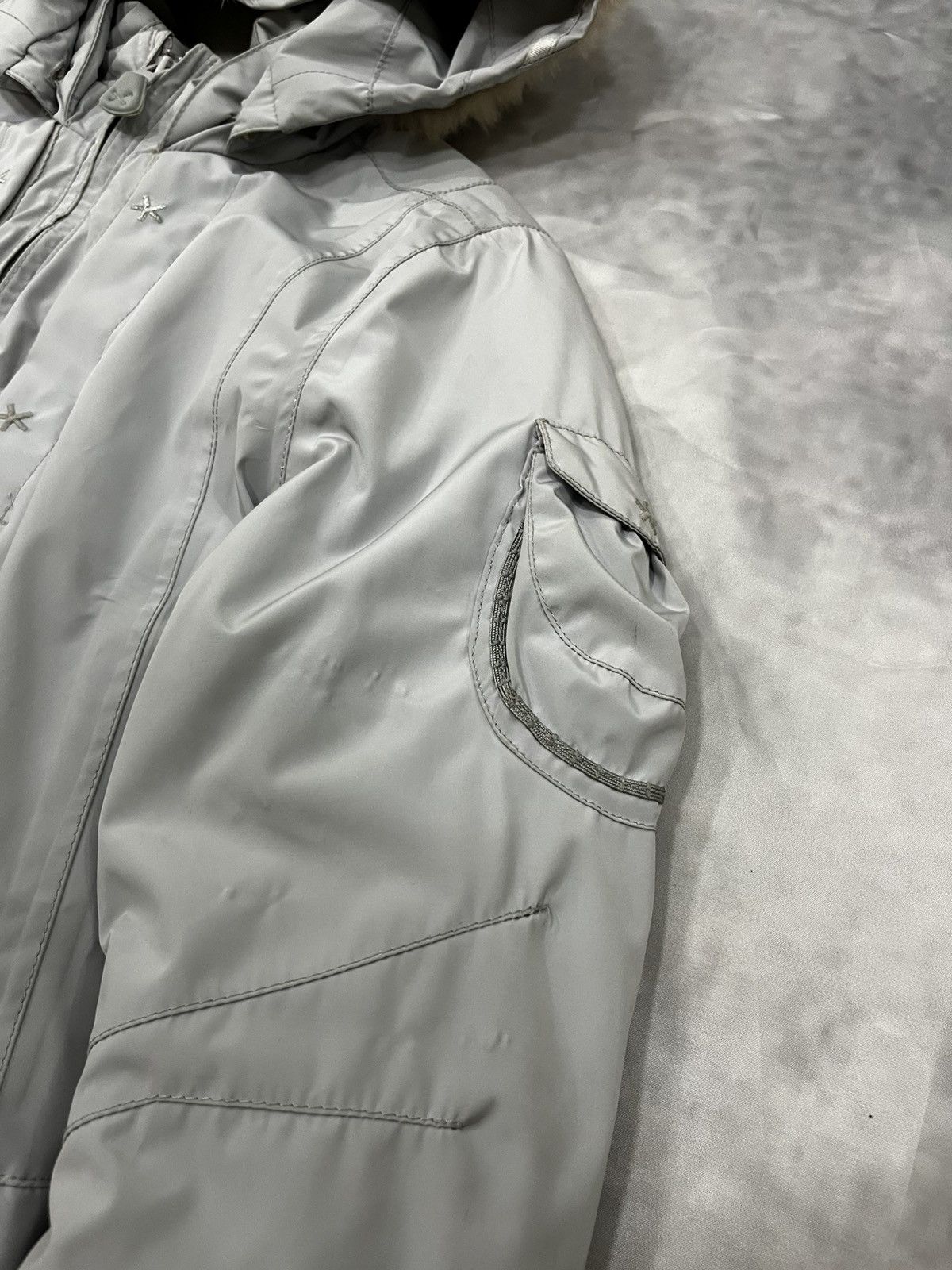 Marithe + Francois Girbaud Marithé + Francois Girbaud Mohawk Fur Puffer Jacket Size M / US 6-8 / IT 42-44 - 8 Thumbnail