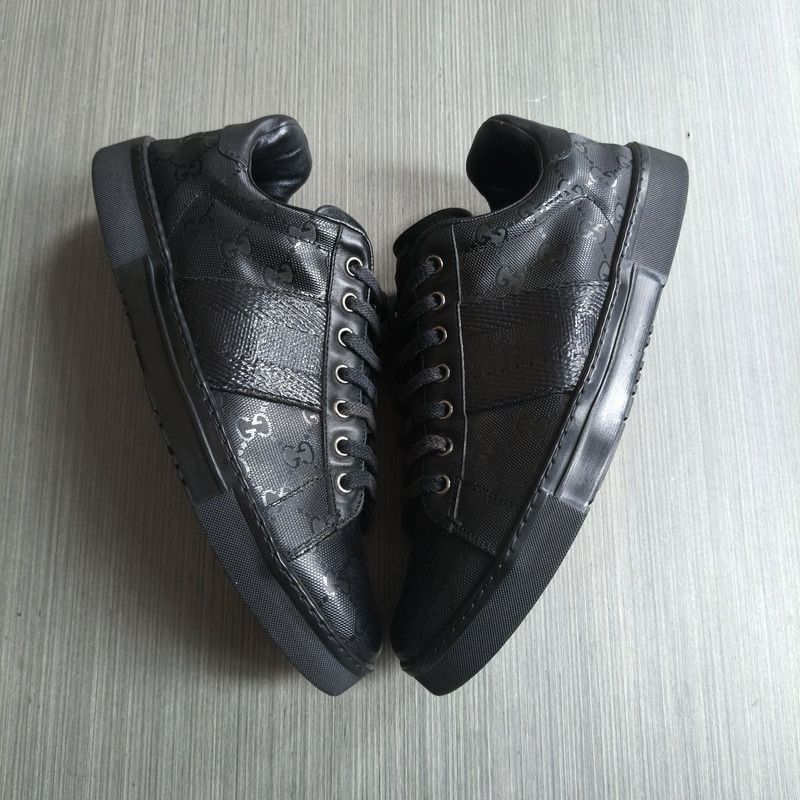 Gucci Gucci Stylish Minimalist Black Casual Sneakers - Size US 9.5 / EU 42-43 - 7 Thumbnail