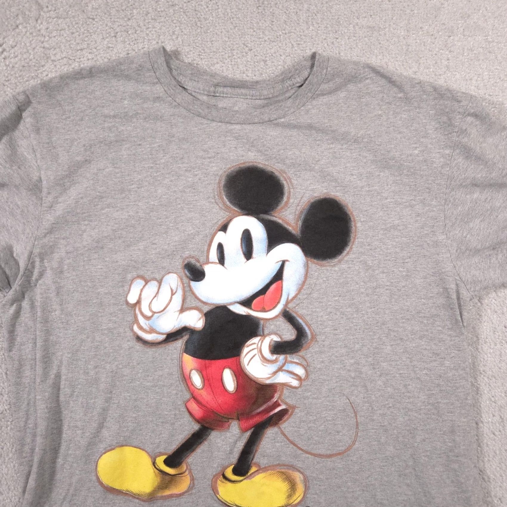 Disney Disney Mickey Mouse Shirt Mens Large Gray Disney 100 Graphic Tee Cotton Size US L / EU 52-54 / 3 - 3 Thumbnail