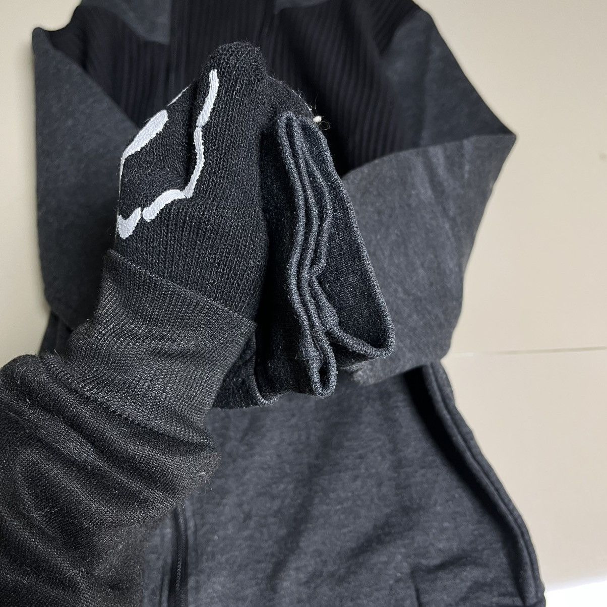 Le Grande Bleu (L.G.B.) Rare if six was nine / LGB Style Gothic Ribbed Fur Hoodie Size US M / EU 48-50 / 2 - 5 Thumbnail