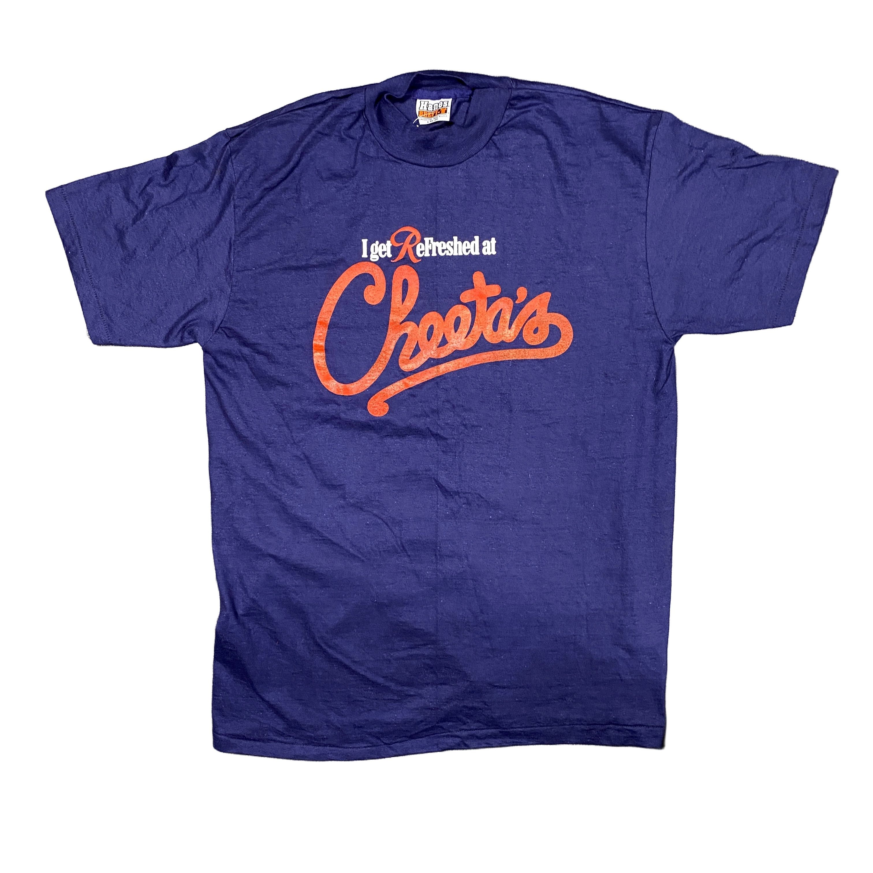 Vintage Vintage 80s Single Stitch Beefy-T Cheeta Tee Large Navy Blue Size US L / EU 52-54 / 3 - 1 Thumbnail