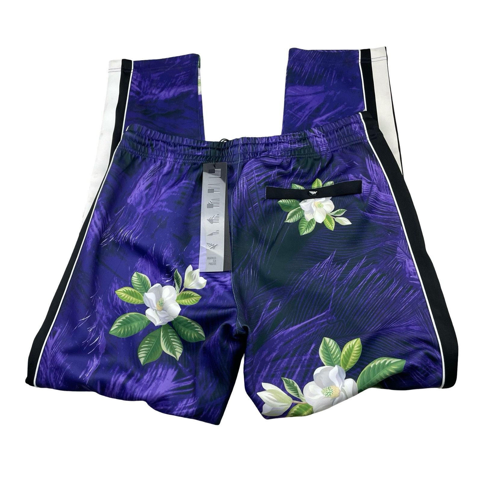 Paper Planes NEW Paperplanes Men's Track Suit Purple Mardigras Floral • L Size US L / EU 52-54 / 3 - 13 Thumbnail