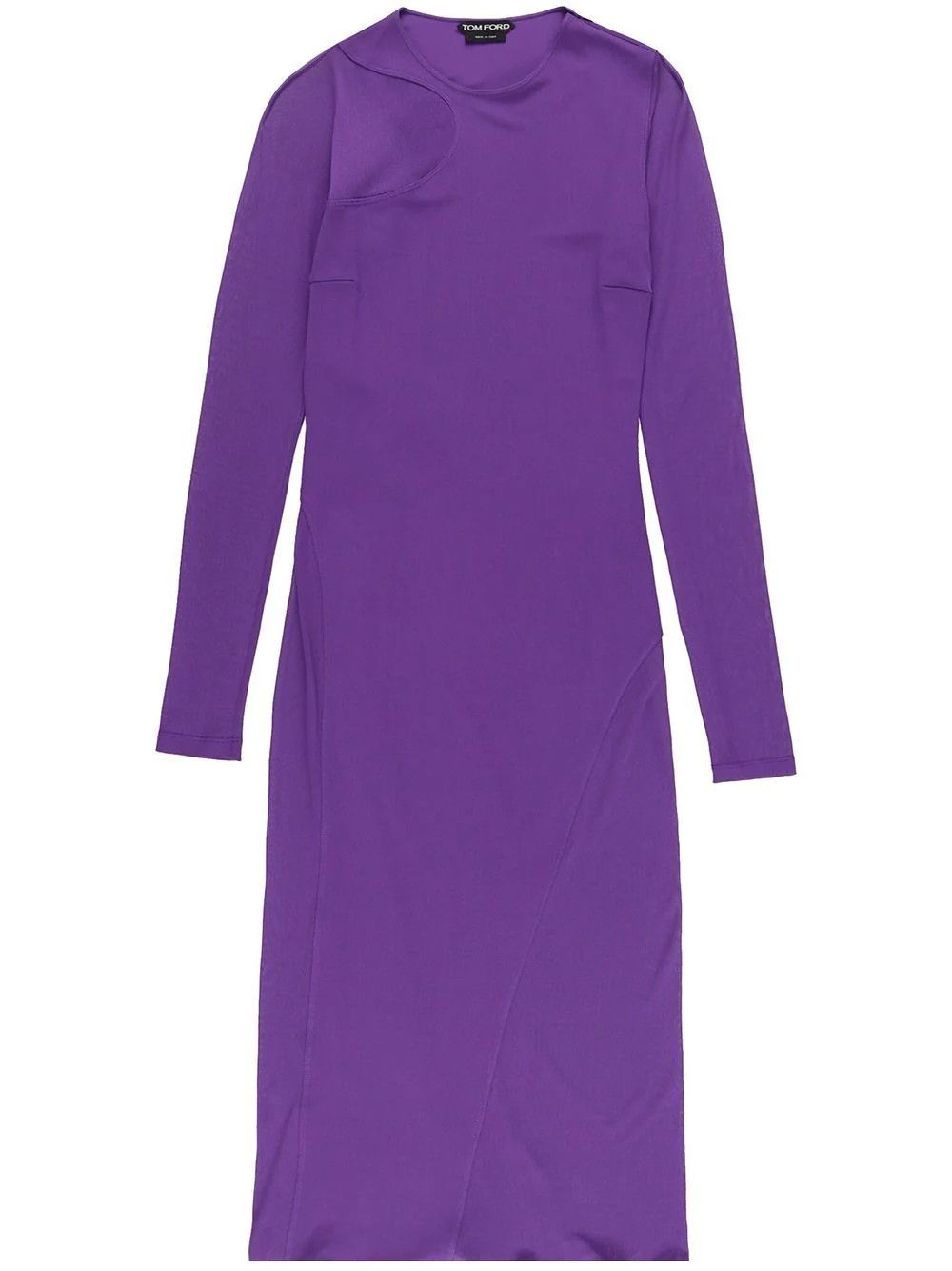 Tom Ford o1loc1c0924 ABJ668 Cut and Sewn Dress in Purple Size S / US 4 / IT 40 - 1 Thumbnail