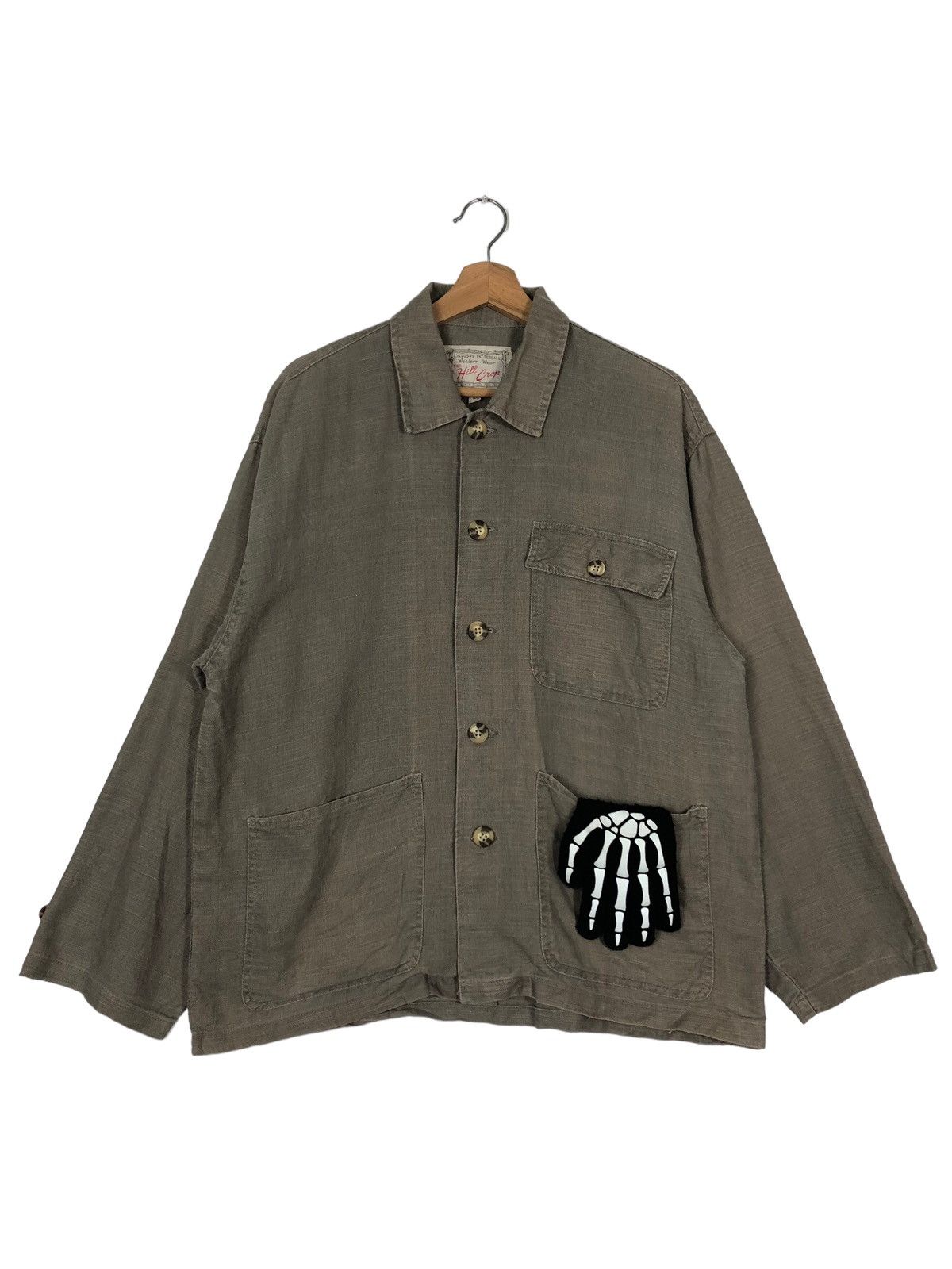 Issey Miyake 🔥Vintage Hikory Chore Jacket Hill Crop Western Made Design Size US M / EU 48-50 / 2 - 1 Thumbnail