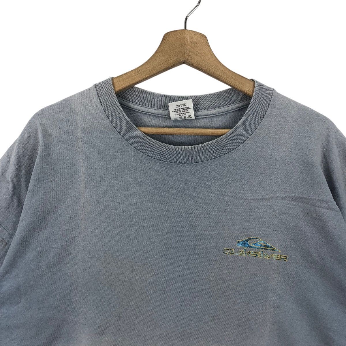 Quiksilver Vintage 90’ QUIKSILVER SURF Natural Sun Faded Trashed Tee Size US XL / EU 56 / 4 - 2 Thumbnail