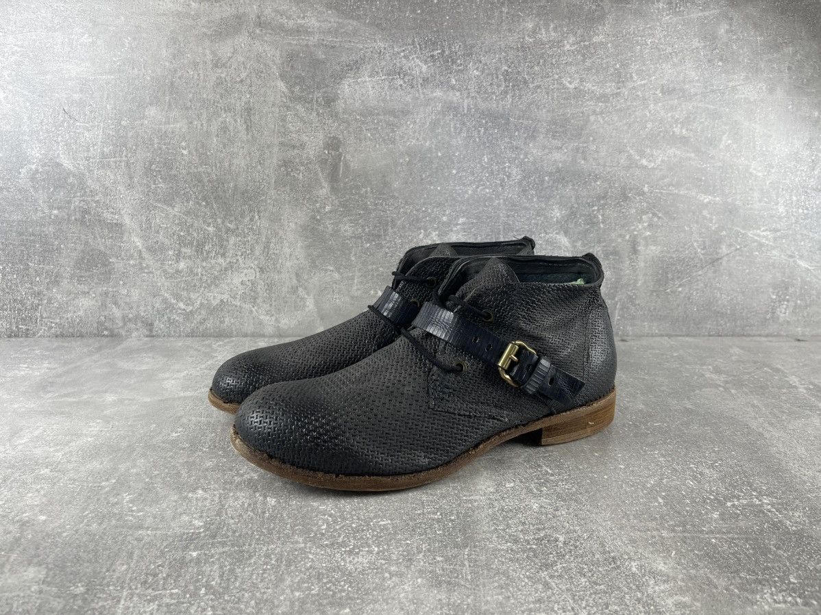A.S.98 A.S.98 New Avant Garde Textured Leather Ankle Boots Black Size US 8 / EU 41 - 1 Thumbnail