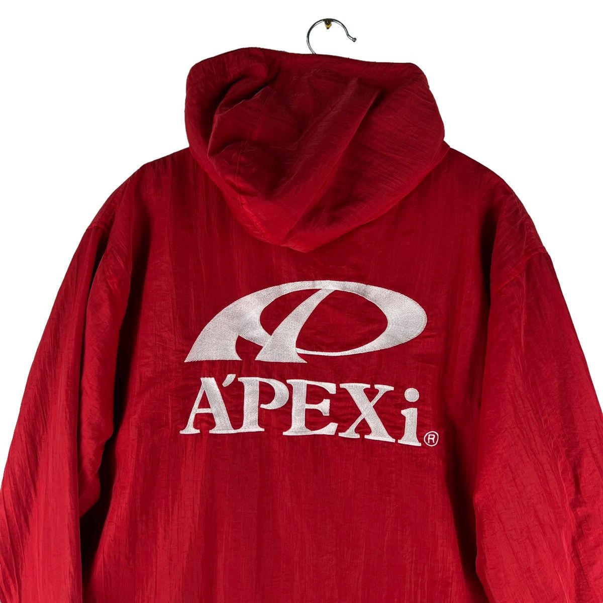 Japanese Brand 🔥VINTAGE LONG JACKET COACH A’PEXI HOODIE BIG LOGO Size US L / EU 52-54 / 3 - 3 Thumbnail