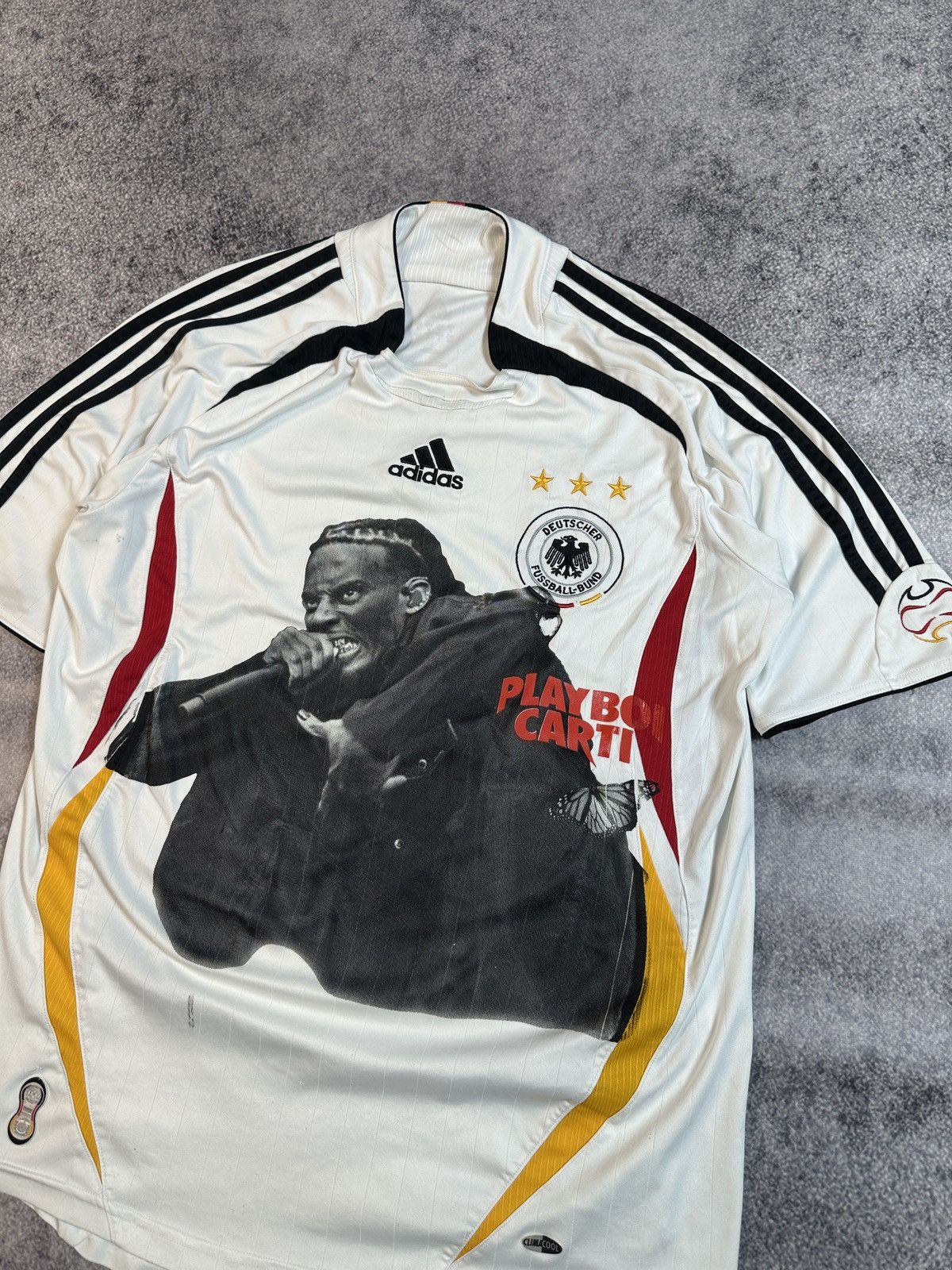 Adidas Vintage Adidas Germany 06/07 Playboi Carti Soccer Jersey M Size US M / EU 48-50 / 2 - 2 Thumbnail