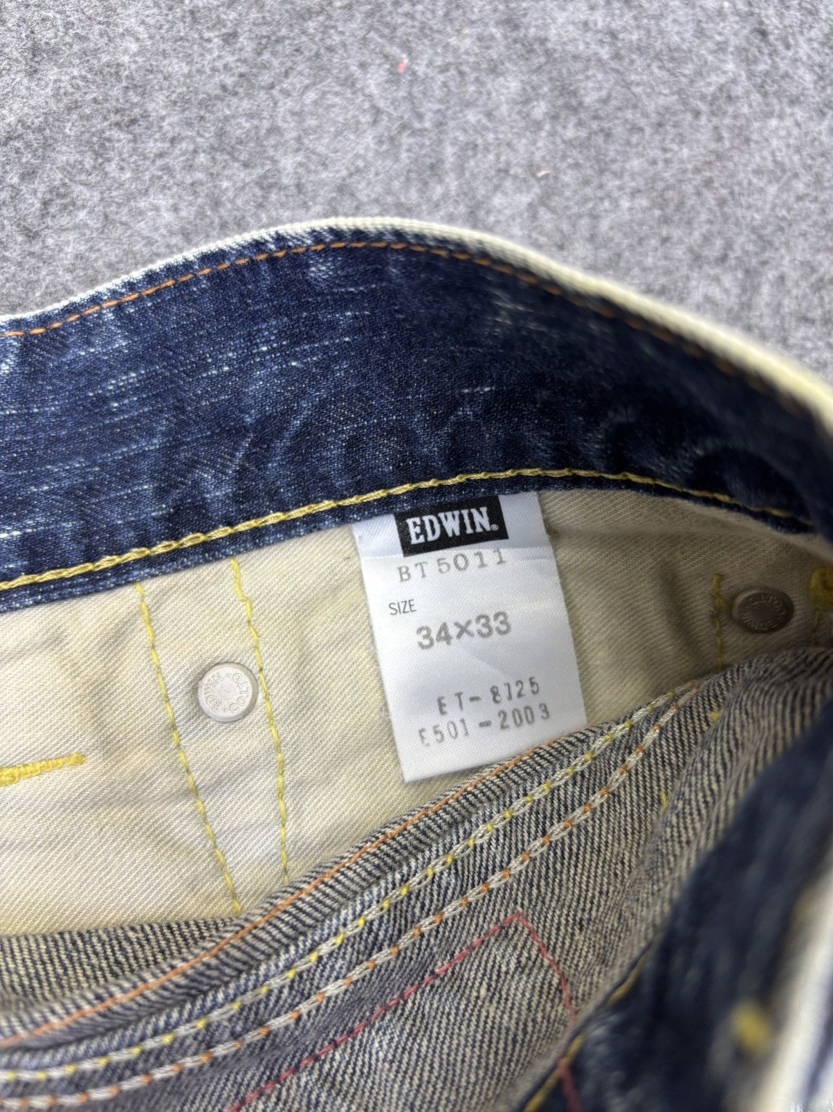 Edwin Flare Edwin 503 Sandy Style Crazy Fades Denim F922 Size US 35 - 19 Thumbnail