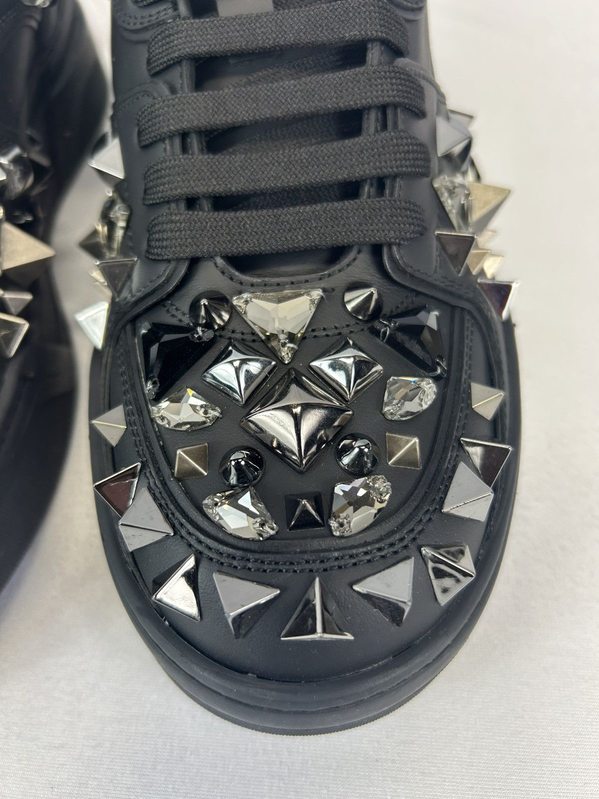 Dolce & Gabbana DOLCE&GABBANA New Roma Calfskin Nappa Sneakers w/ Studs Size US 8 / EU 41 - 5 Thumbnail