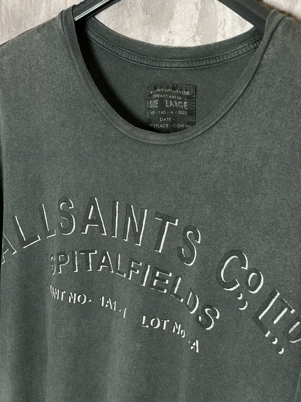 Allsaints × Vintage Allsaints big logo black t-shirt avant garde Size US L / EU 52-54 / 3 - 7 Thumbnail