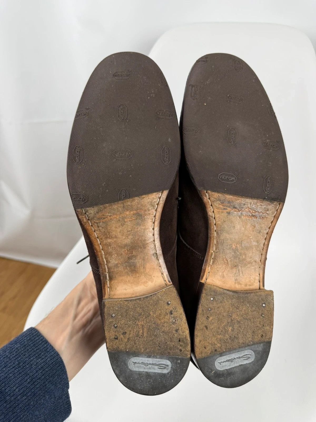 Santoni Santoni Suede Derby Dress Shoes size 9.5 Size US 10.5 / EU 43-44 - 8 Thumbnail
