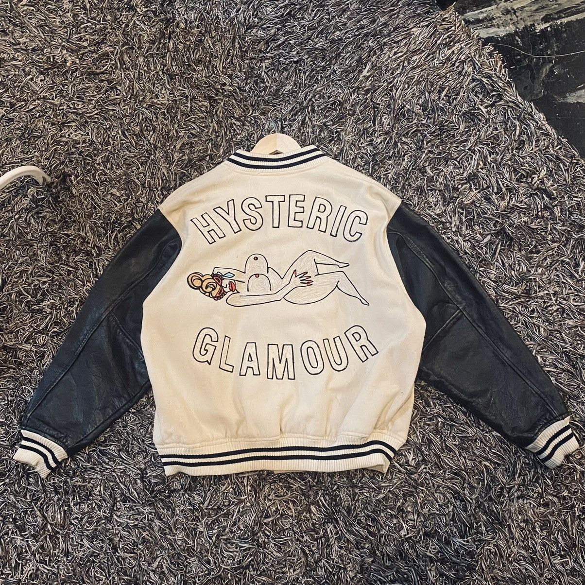 Hysteric Glamour × Vintage ARCHIVE💥VINTAGE RARE 1984 Hysteric Glamour Leather Varsity Size US M / EU 48-50 / 2 - 1 Thumbnail