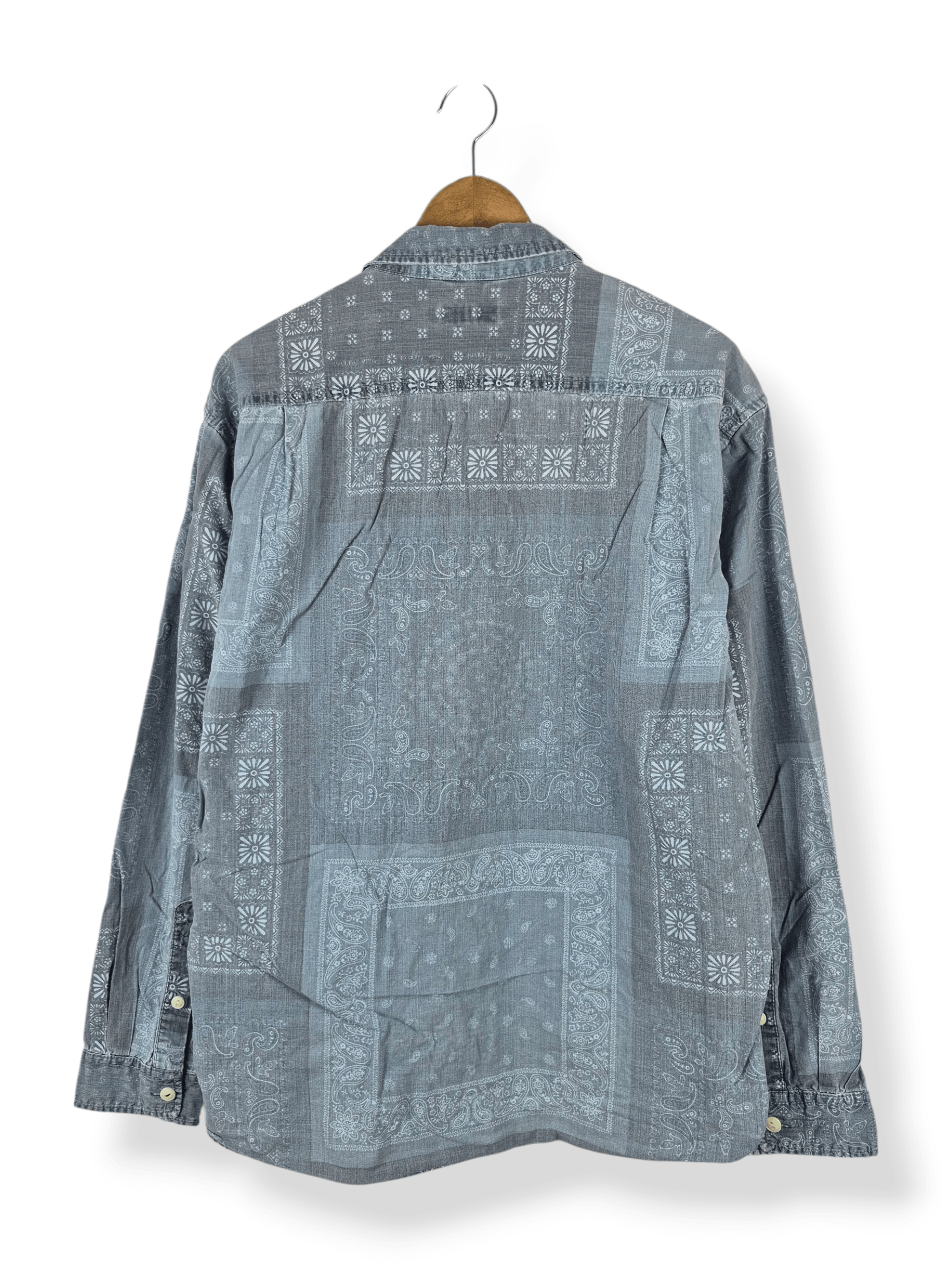 Hush Puppies 🔥 Hush Puppies Bandan Floral Paisley Button Up Shirt Size US L / EU 52-54 / 3 - 2 Thumbnail
