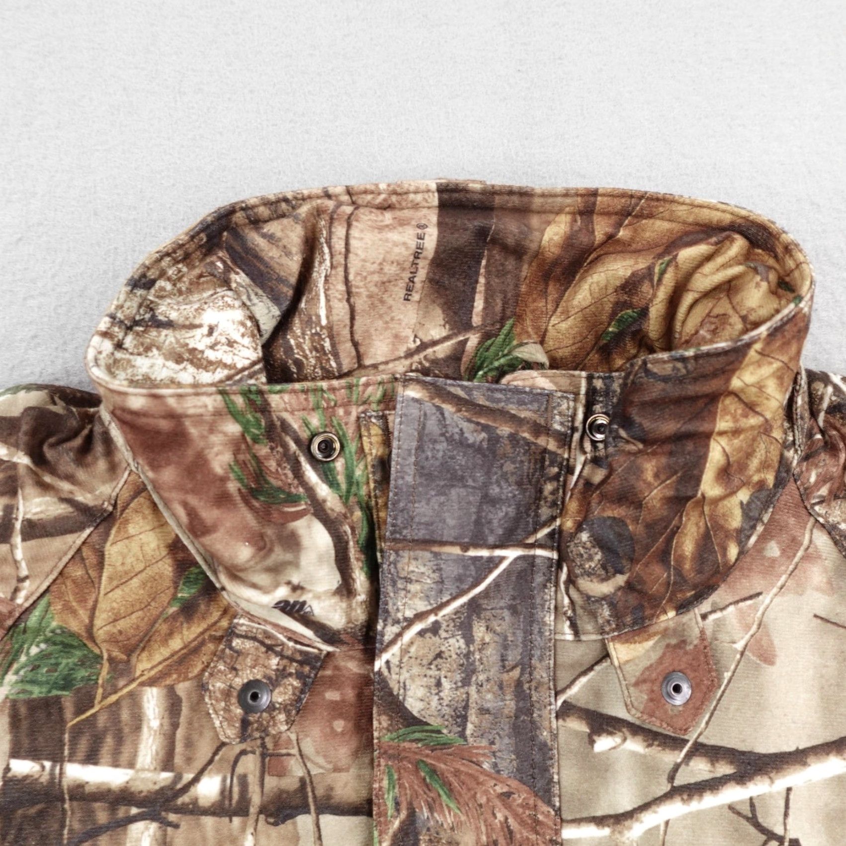 Realtree VINTAGE 10X Jacket Mens Medium Brown Realtree AP Camo Insulated Full Zip Hunting Coat Size US M / EU 48-50 / 2 - 2 Thumbnail