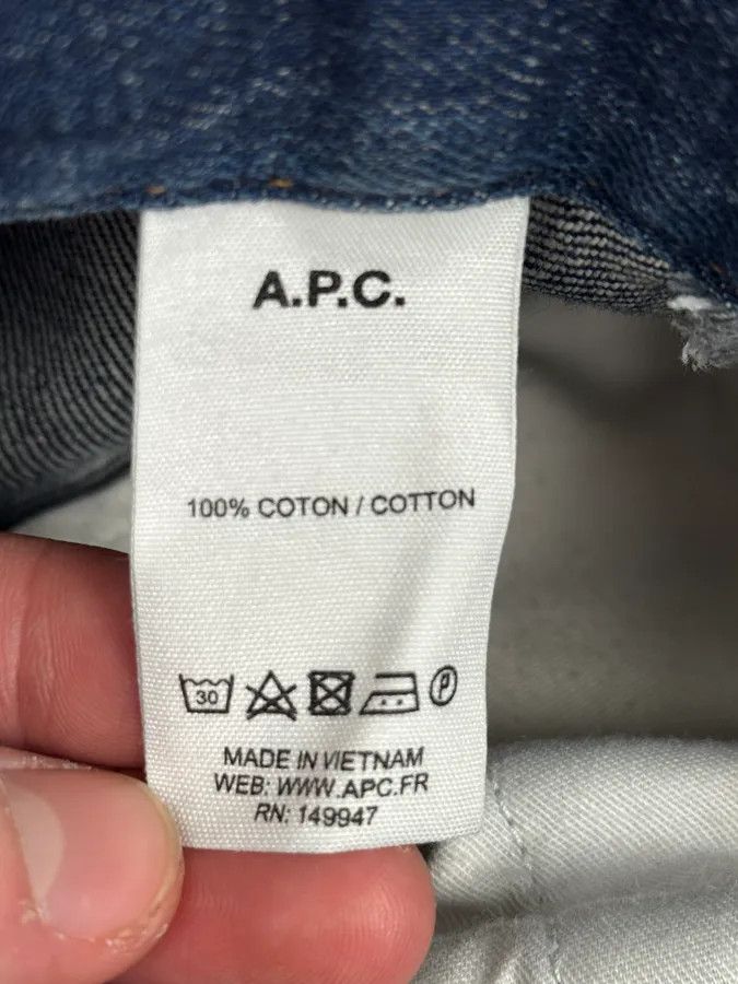 A.P.C. A.P.C. Petit Standart Navy Selvedge Blue Rebel Denim Jeans Size US 30 / EU 46 - 12 Thumbnail