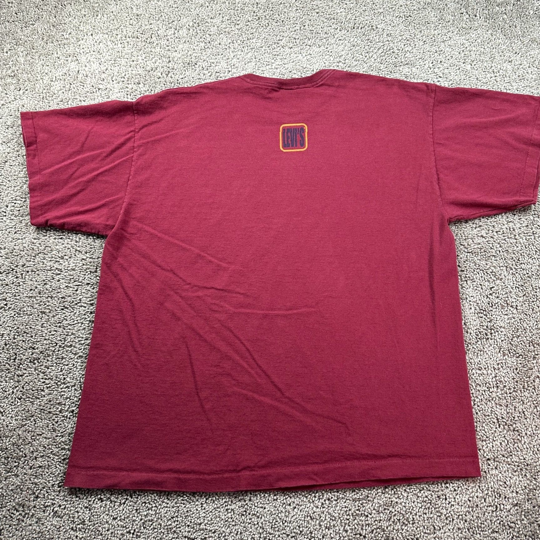 Levi's VINTAGE Levi's Shirt Mens XL Red Blue Originals Single Stitch USA Made Size US XL / EU 56 / 4 - 6 Thumbnail