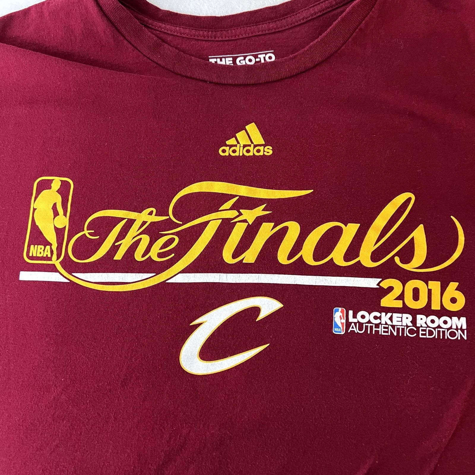 Adidas Adidas NBA Cleveland Cavaliers 2016 Finals Tee Shirt Size US L / EU 52-54 / 3 - 4 Thumbnail