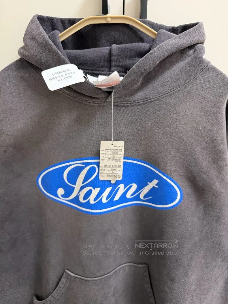 Saint Michael Saint Michael Bullet screen slogan pattern hoodie Size US XL / EU 56 / 4 - 4 Thumbnail