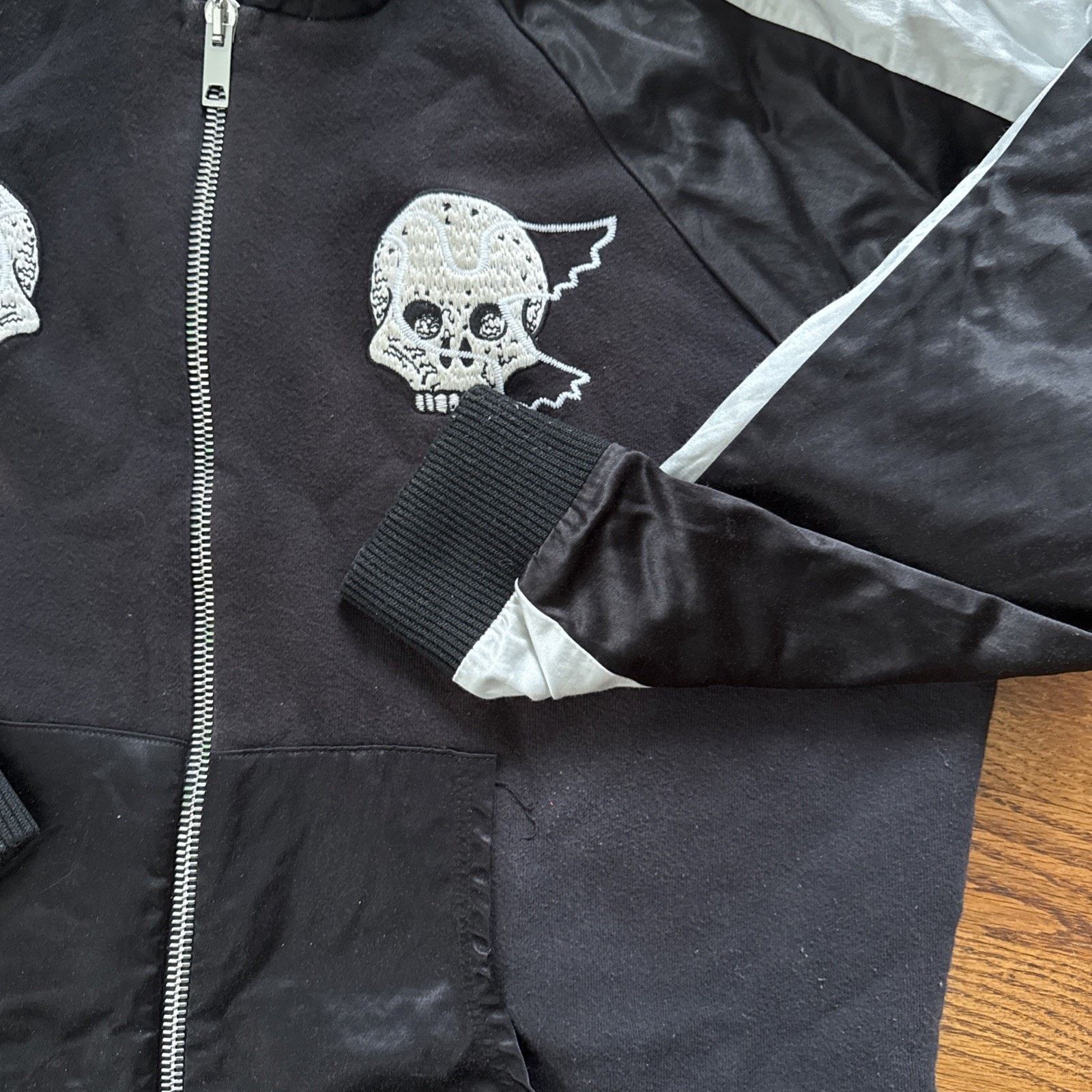 Lost Daze Lost Daze Skull Dove Zip Hoodie Black Silk Sleeve Embroidery Size US M / EU 48-50 / 2 - 3 Thumbnail