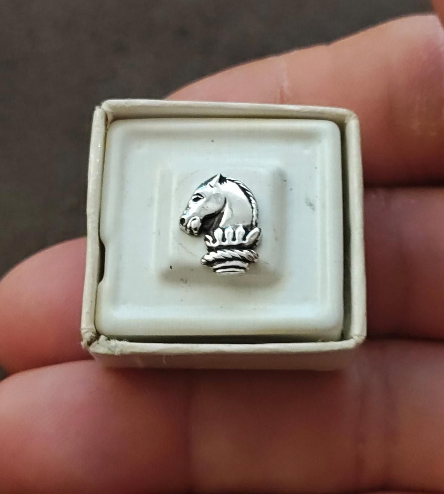 Other 1960s Vintage Silver Tone Textured Horse Head Tie Tack Pin Size ONE SIZE - 5 Thumbnail