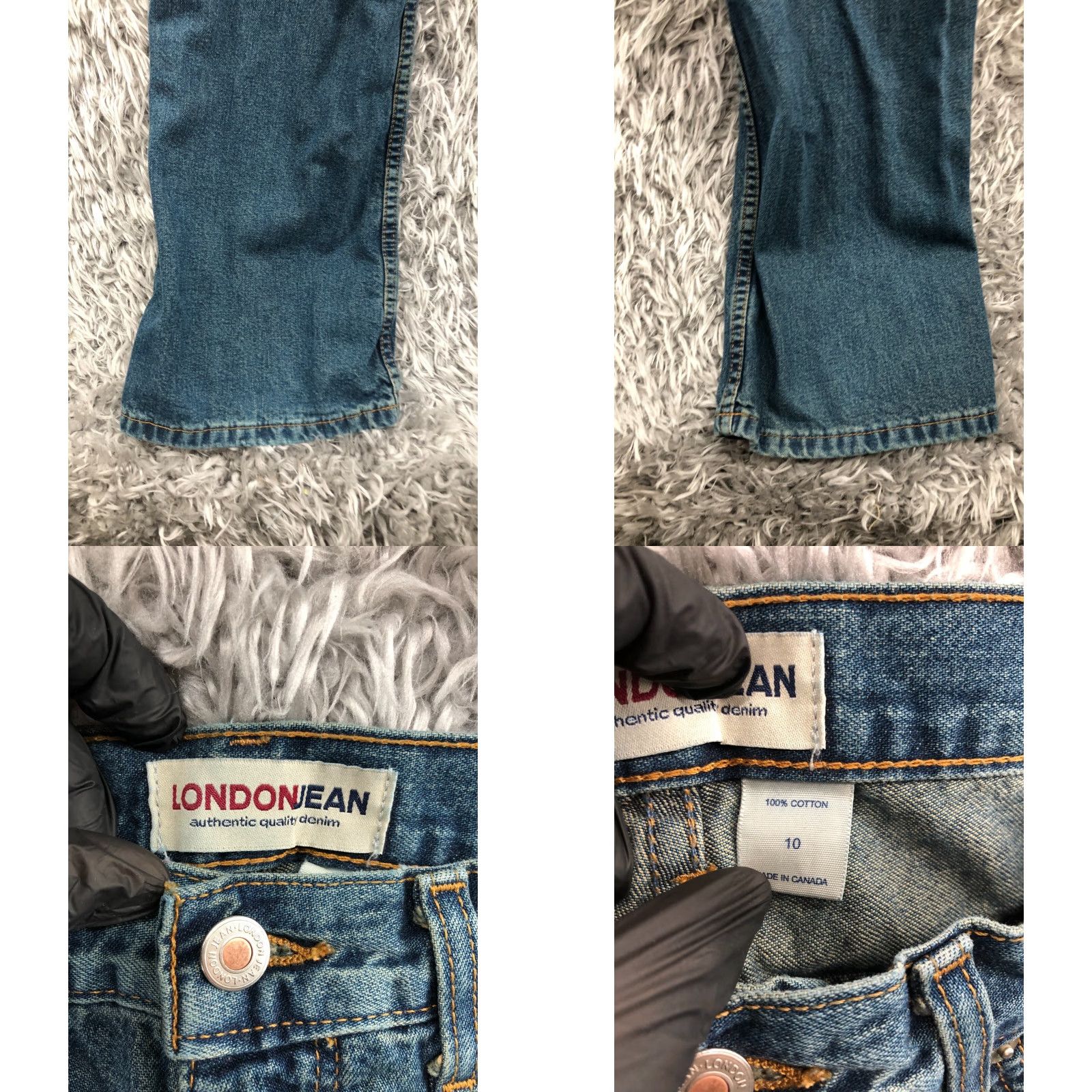 Vintage VINTAGE London Jeans Flared Size 10 Womens Medium Wash Blue Size 32" / US 10 / IT 46 - 8 Thumbnail