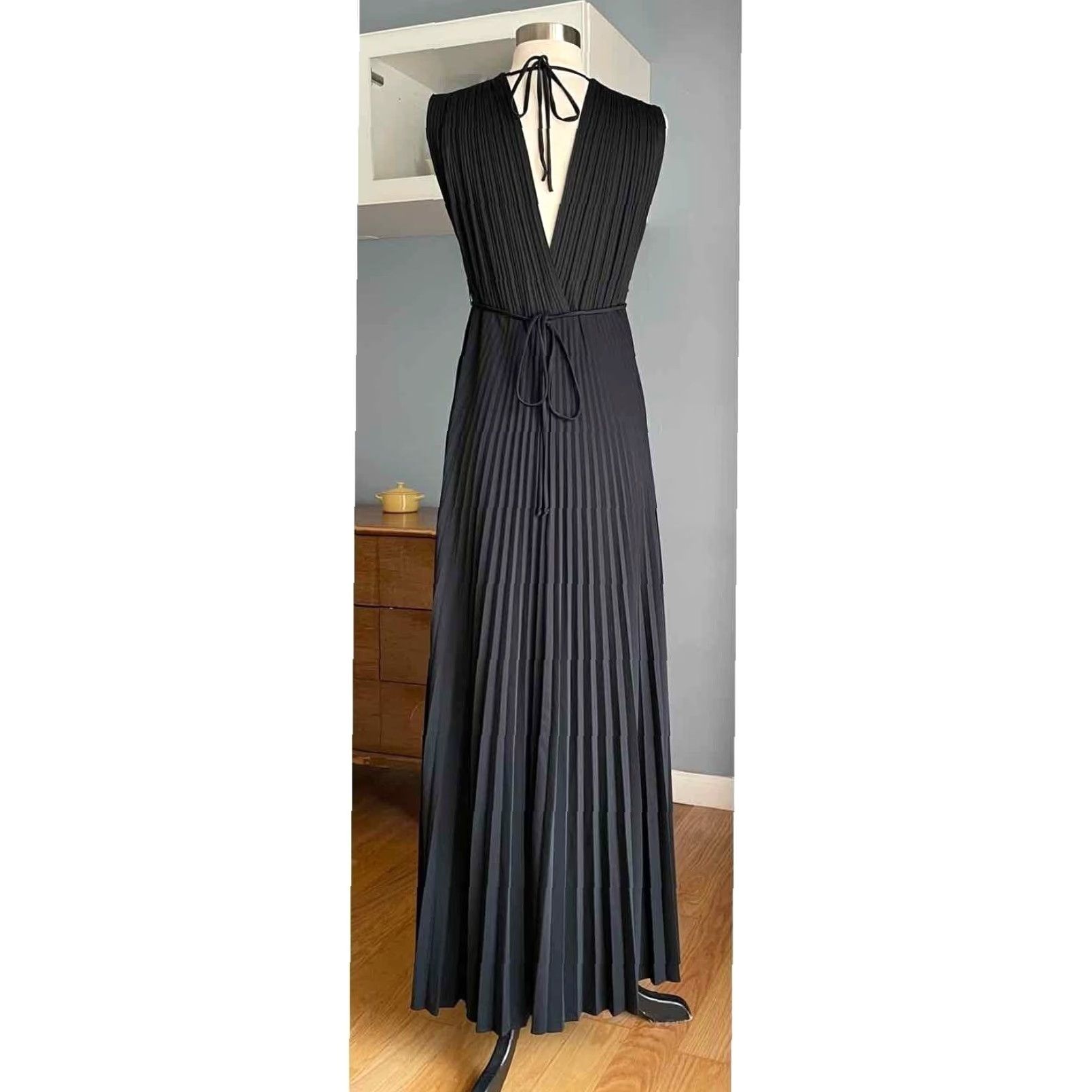 Vintage VINTAGE Jody T of California Maxi Dress Black Grecian Disco 70s S/M Womens 1970s Vintage Look Size S / US 4 / IT 40 - 3 Thumbnail