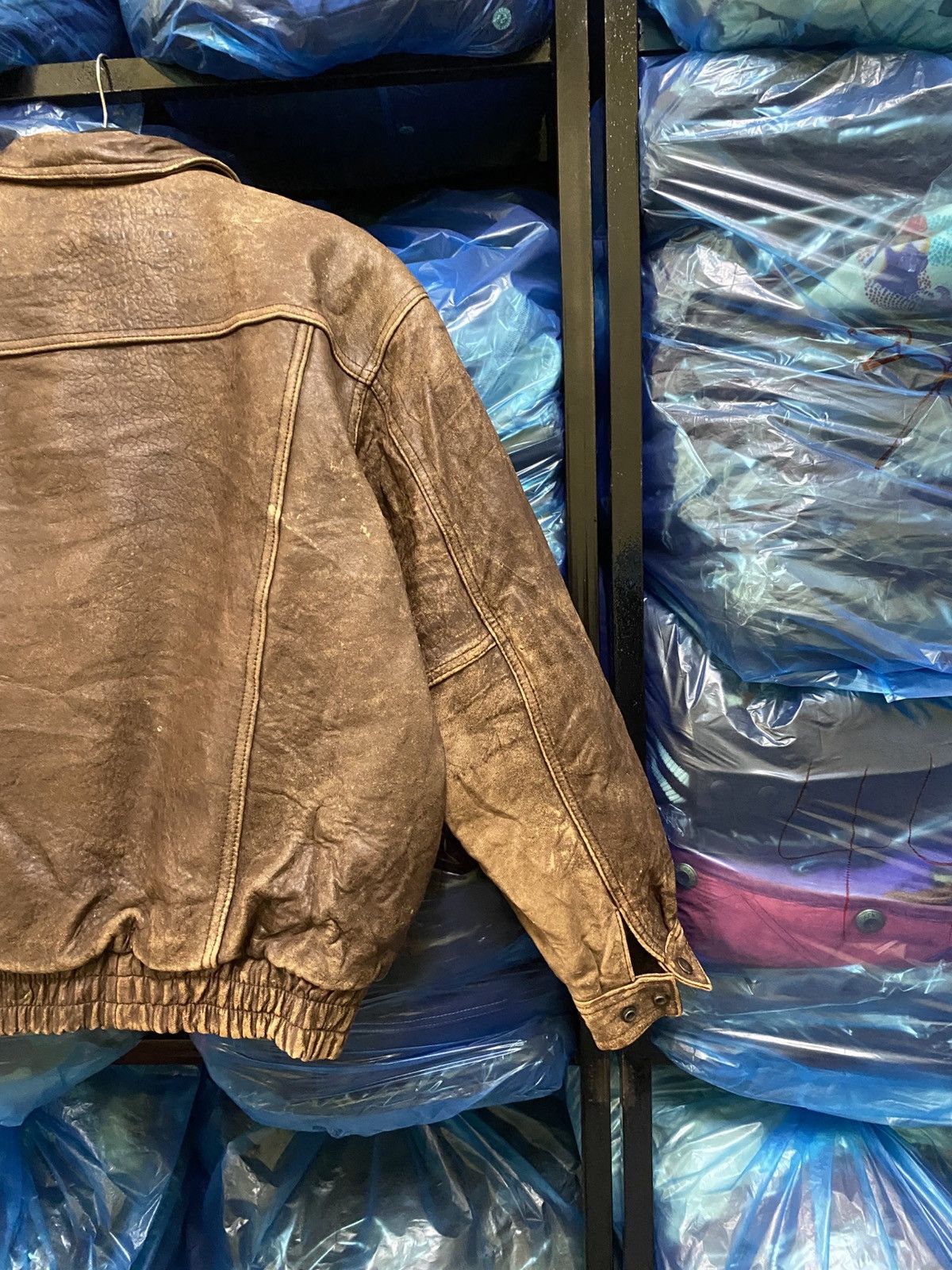 Other Vario Max Distressed Leather Bomber Jacket - Brown Aviator Size US M / EU 48-50 / 2 - 18 Thumbnail