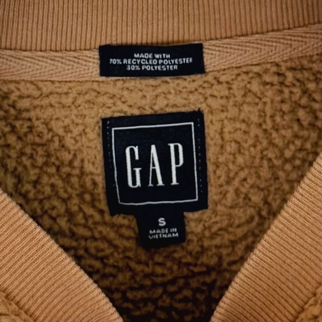 Gap GAP Women's Brown/Tan Fleece Pullover Sweatshirt/Sweater S Size S / US 4 / IT 40 - 4 Thumbnail